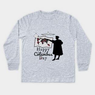 Happy Columbus day October 2021 Holidays Kids Long Sleeve T-Shirt